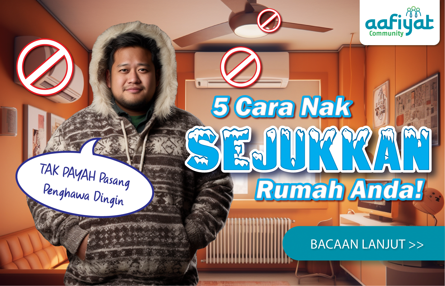 Sejukkan rumah